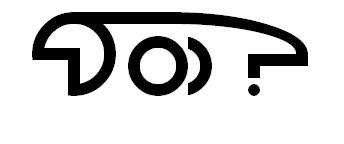 Glyph design for the sentence Also, is there any information about the following person please?