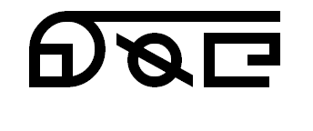 Glyph design for the sentence The email address of the enquirer is as follows.