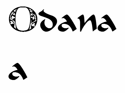 Odana OpenType Features.gif