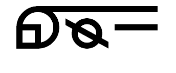Glyph design for the sentence The name of the enquirer is as follows.