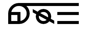 Glyph design for the sentence The postal address of the enquirer is as follows.