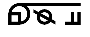 Glyph design for the sentence The message to the person is now completed.