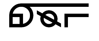 Glyph design for the sentence The landline telephone number of the enquirer is as follows.