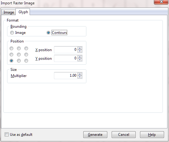 Import Settings- Glyph Panel