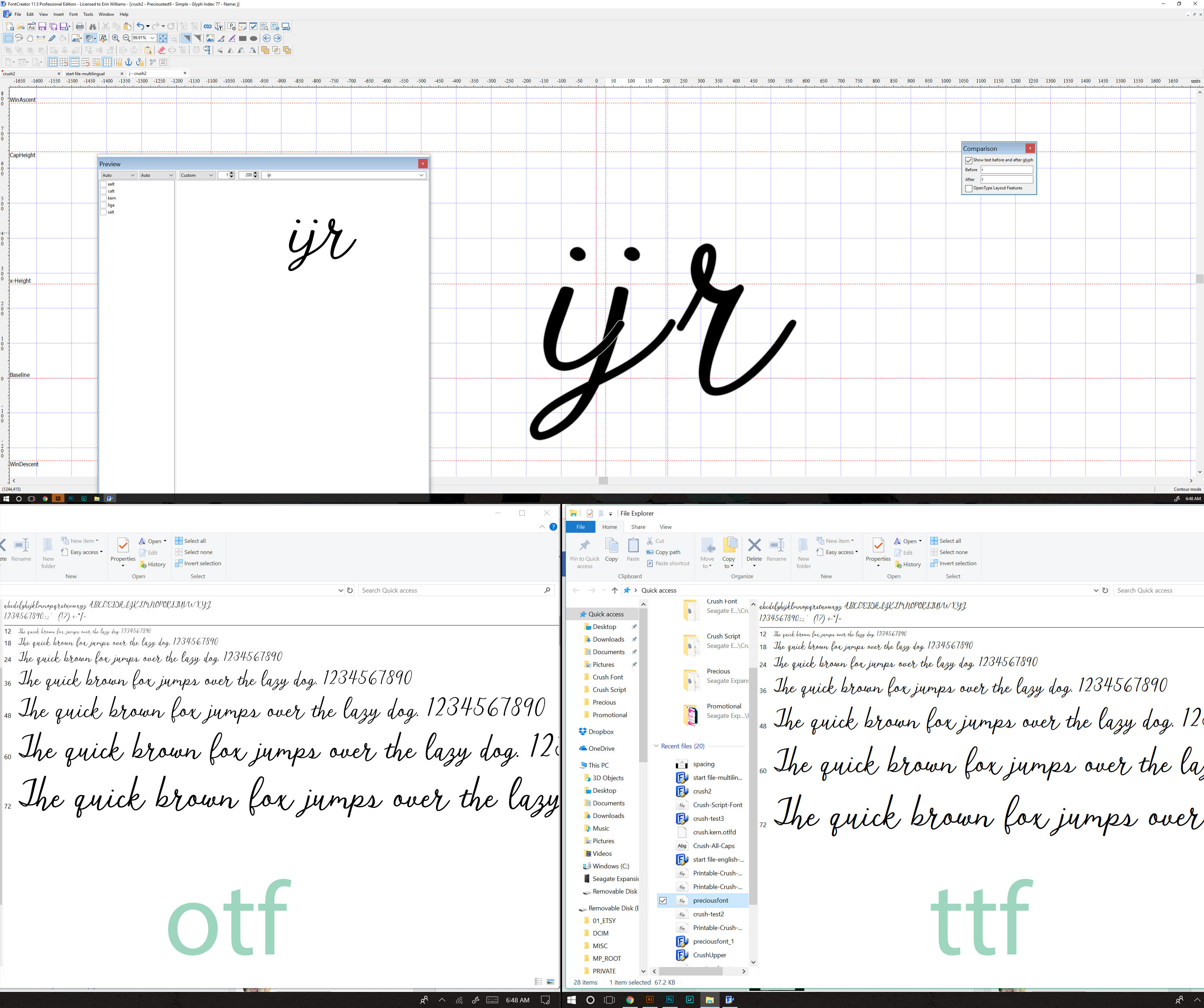 Font Previews