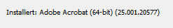 Screenshot Adobe Acrobat Reader